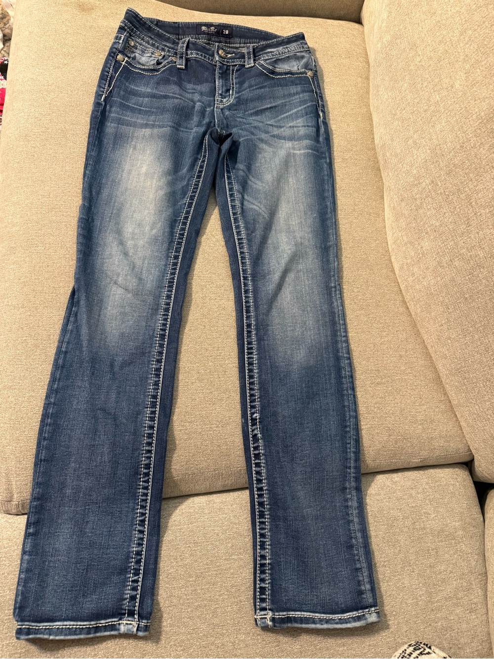 Miss Me Blue Straight Leg Jeans